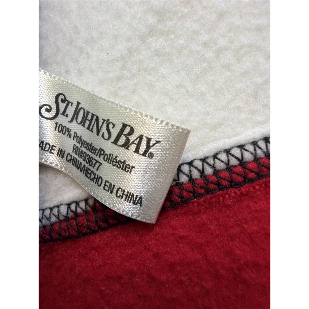 VNTG Y2KSt. John’s Bay 3 Set Of Micro Fleece 58” Scarf-Ear Warmer-Gloves 90s
